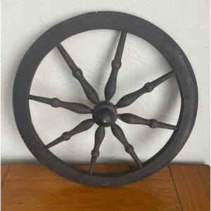 Vintage Wood Spinning Wheel